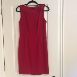 Red Ivanka Trump lined dress